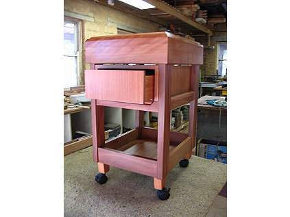 Sheoak & Brush Box Mobile Cutting Block